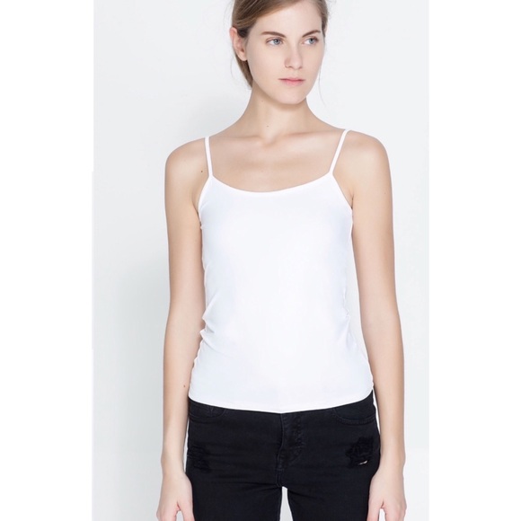 Zara Tops | Zara White Cami Top | Poshmark